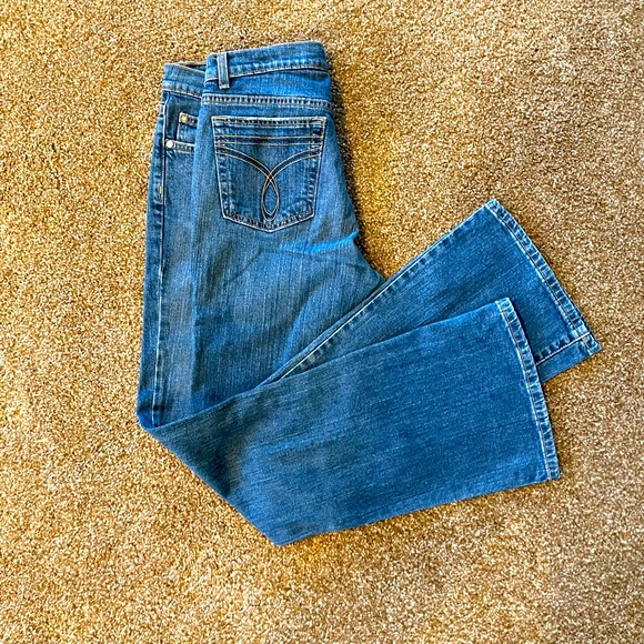 Calvin Klein Jeans Flare Leg Distressed size 10 - Picture 5 of 16